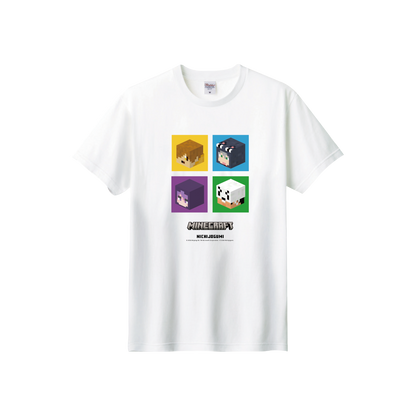 【日常組】マインクラフトTシャツ ホワイト